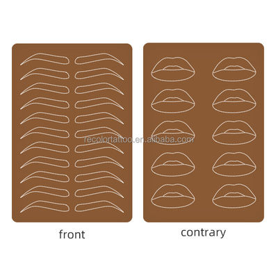 Private Label 19,3 * 14,5 cm Tattoo Übungshaut Microblading Tinte Permanent Make-up Training Werkzeug