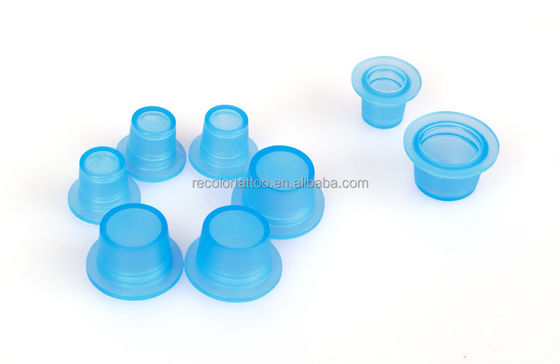 Professionelle 100pcs Mikroblading Tattoo Weiches Silikon Tintenbecher Permanentes Make-up Zubehör für Tattoo-Versorgung