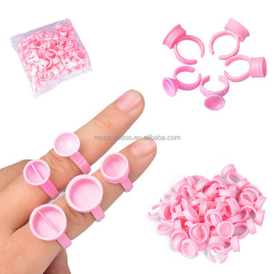 Professionelle 100 Stück Mikroblading Tattoo Tinte Ringe für Permanente Make-up hochwertiges Zubehör