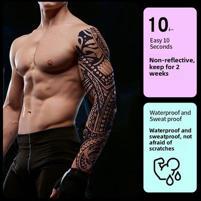 Kräutersaft-Serie Vollarm-Tattoo-Aufkleber Wasserdicht und Schweißdicht Halbpermanent Körperkunstdesign