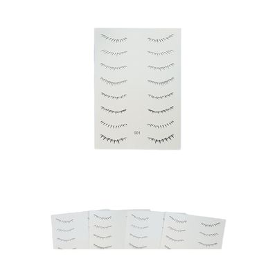 3D Realistische untere Wimpern temporäre Tattoo Einweg-Schönheits-Make-up Augenaufkleber aus strapazierfähigem Papier
