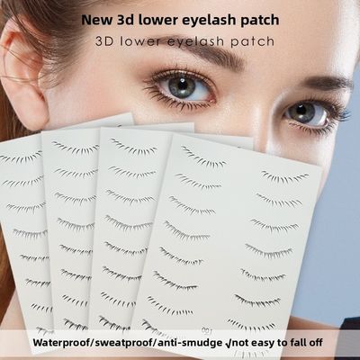 3D Realistische untere Wimpern temporäre Tattoo Einweg-Schönheits-Make-up Augenaufkleber aus strapazierfähigem Papier