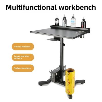 Multifunktionale Tattoo-Arbeitsplatte aus Edelstahl mit Tintepigmenthalter