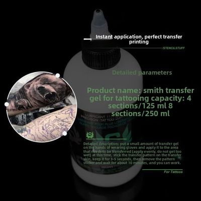 Wirkliche Menschen Tattoo Transfer Creme Öl Seife Klares Gel Permanentes Make-up Zubehör aus langlebigem Kunststoff Nicht leicht abzuwischen