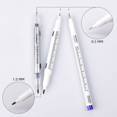 Private Label Microblading Augenbrauen Tattoo Marker Stift Kunststoff Chirurgische Haut Positionierung Werkzeug Lila Permanent Make-up Zubehör