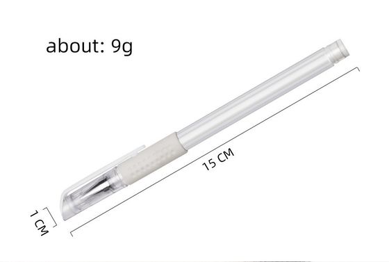 Weißer, wasserfester Anti-Sesamöl-Stickstift für Stickerei, Kunststoff-Schönheits-Make-up-Werkzeug für Augenbrauen-Permanent-Make-up-Zubehör