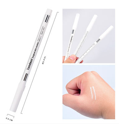 Leicht zu löschender weißer Permanent-Make-up-Marker-Stift für Laser-Beauty-Mikronadel-Stickerei-Hautpositionierung - Langlebiger Kunststoff