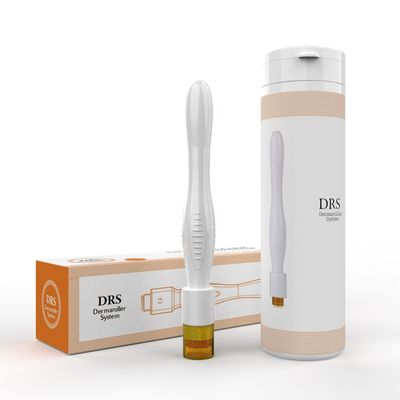 Rodillo de microagujas con sello de oro, 40 agujas, 0,2-3,0 mm, producto manual para salón de belleza, con microagujas de 0,5 mm para absorción de esencia facial