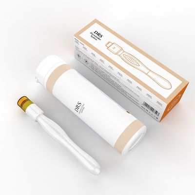 Rodillo de microagujas con sello de oro, 40 agujas, 0,2-3,0 mm, producto manual para salón de belleza, con microagujas de 0,5 mm para absorción de esencia facial