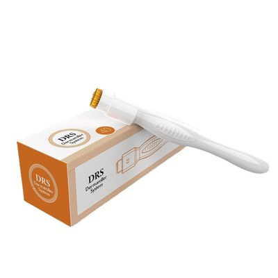 Rodillo de microagujas con sello de oro, 40 agujas, 0,2-3,0 mm, producto manual para salón de belleza, con microagujas de 0,5 mm para absorción de esencia facial
