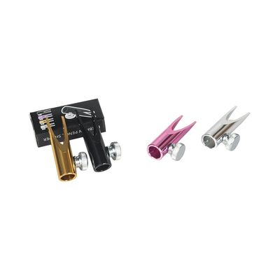 Zylindrischer Metall-Doppelseitiger U-förmiger Schlitz-Augenbrauenstift-Anspitzer Holz-Augenbrauenstift Permanent Make-up Zubehör