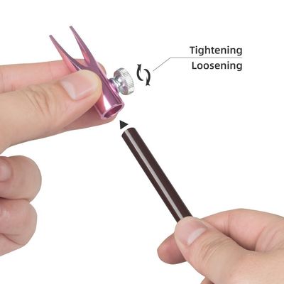 Zylindrischer Metall-Doppelseitiger U-förmiger Schlitz-Augenbrauenstift-Anspitzer Holz-Augenbrauenstift Permanent Make-up Zubehör