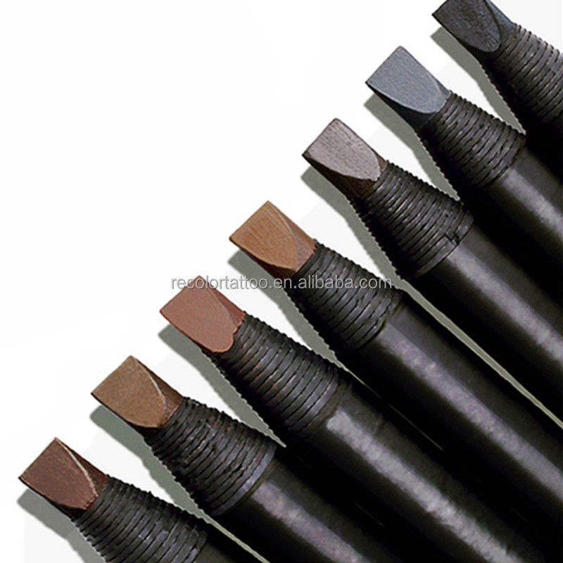 Private Label Hard Core Weiß Wasserdichter Augenbrauenstift Professioneller Augenbrauen-Enhancer Kosmetik Microblading Augenbrauenstift