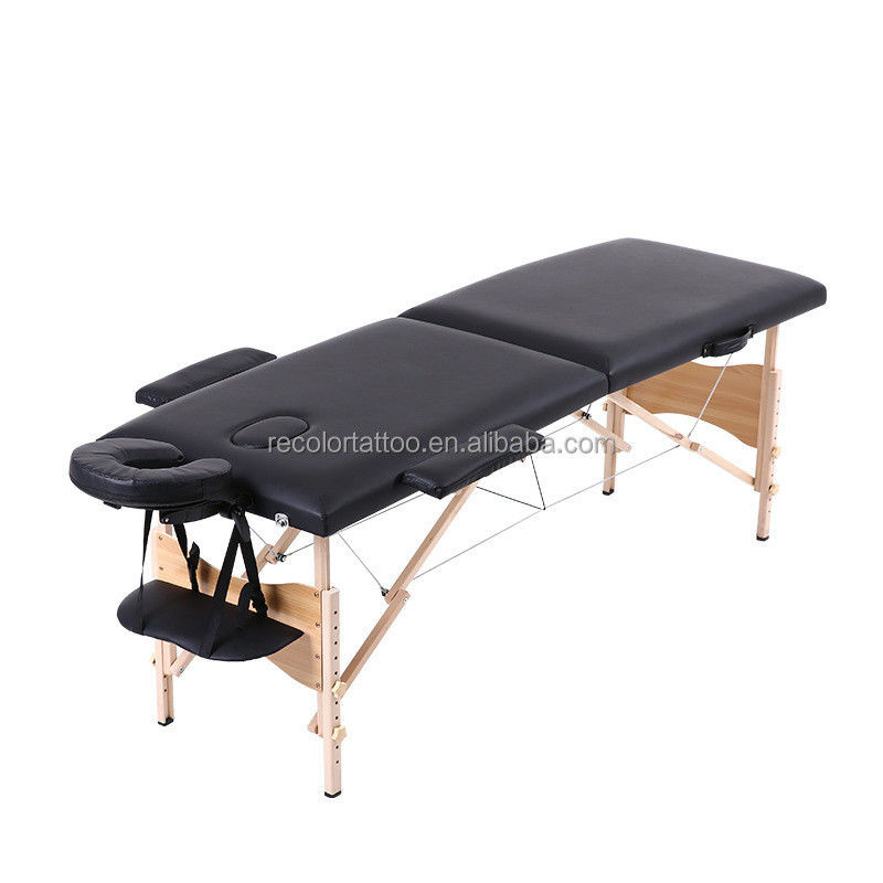 Verstellbares Spa Schönheitstattoo Tischbetten Mikroblading Salon Möbel mit Trägerkoffer Permanentes Make-up Zubehör