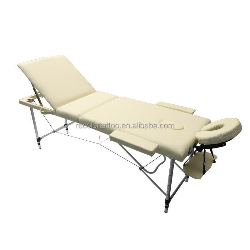 3-fach tragbare Aluminium-Mikrobladen-Tattoo-Tisch für Spa-Behandlungen Schwarz/Pink/Beige Farbe Mikrobladen-Tattoo-Zubehör