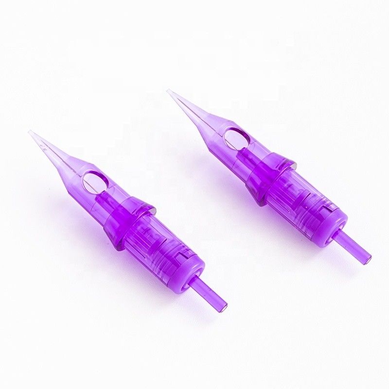 Permanent Make-up Pink/Grau / Lila Tattoo-Kartuschennadeln Augenbraue Eyeliner Lippe Microblading für Rotationsmaschinen 20 STK/Box