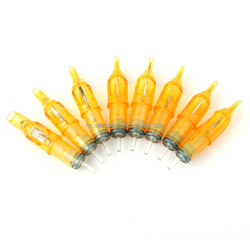 20 Stück hochwertiges Mikrobladen Augenbraue Tattoo Nadelpatrone Edelstahl Mikropigmentierung Permanente Make-up Nadel