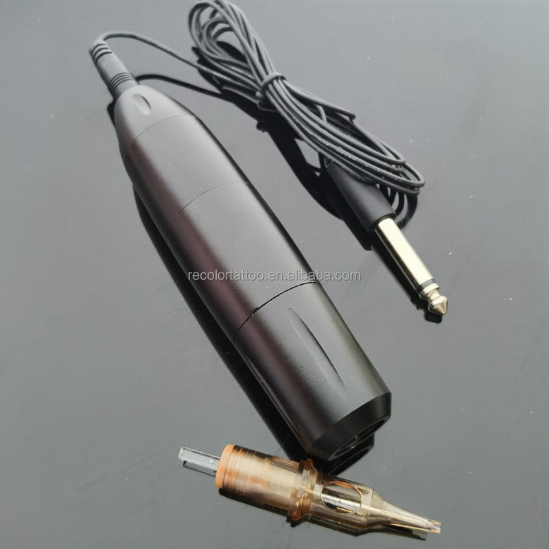 Private Label Profi Rotary Tattoo Pen Starke Leistung Kernloser Motor RCA Schnittstelle Griffe Patronen Permanente Tätowiermaschine