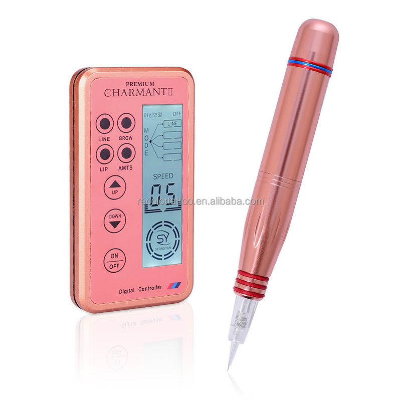 Private Label Orange Charmant Augenbrauen Lippen Eyeliner Tattoo Maschine Permanente Make-up Stift Set Schönheitskunst Tattoo Gun