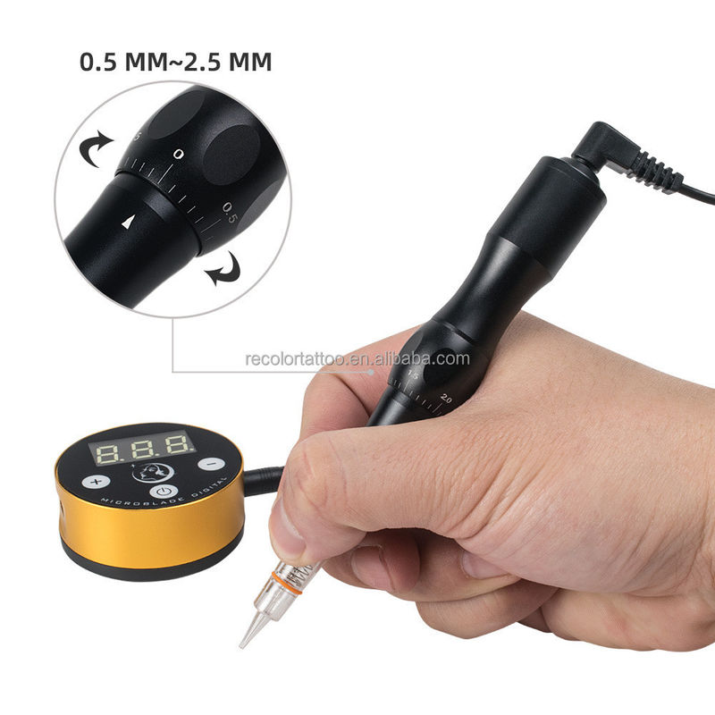 MTS Dermografo Microblading Tattoo Maschine Kit Leiser Motor Permanent Make-up Stift für Augenbrauen und Lippen