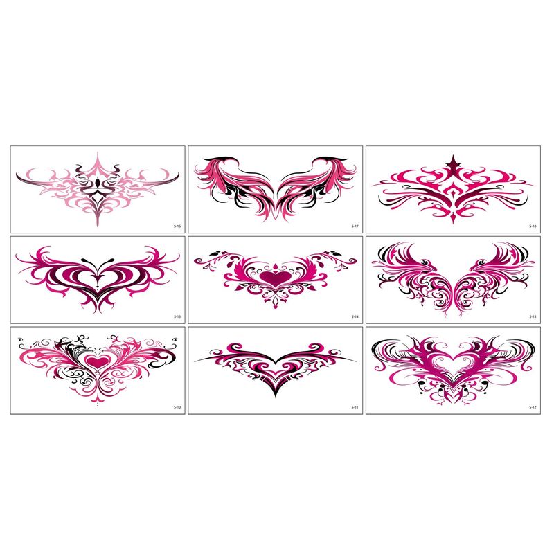 Privater Belly Love Couple Tattoo Aufkleber Neues Sexy Succubus Design für Brust Temporäres Body Art Papier Material