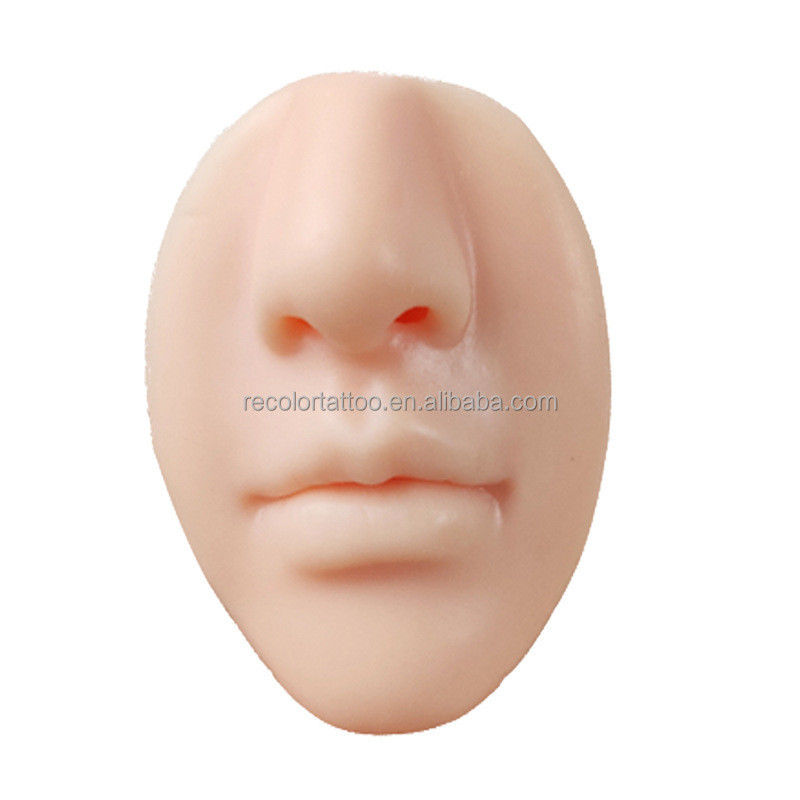 Private Label Simuliertes Silikon-Gesichtsmerkmale-Set Menschliches Punktionsübungsmodell Lehrmittel für Permanent Make-up Augen