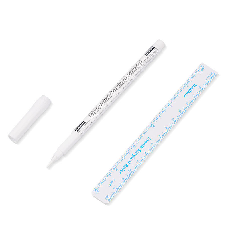 Leicht zu löschender weißer Permanent-Make-up-Marker-Stift für Laser-Beauty-Mikronadel-Stickerei-Hautpositionierung - Langlebiger Kunststoff